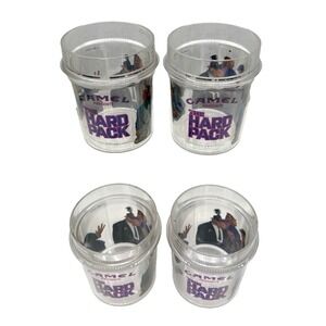 Vintage 1991 Camel Presents The Hard Pack Insulated Tumbler Cups Promo Set of 4